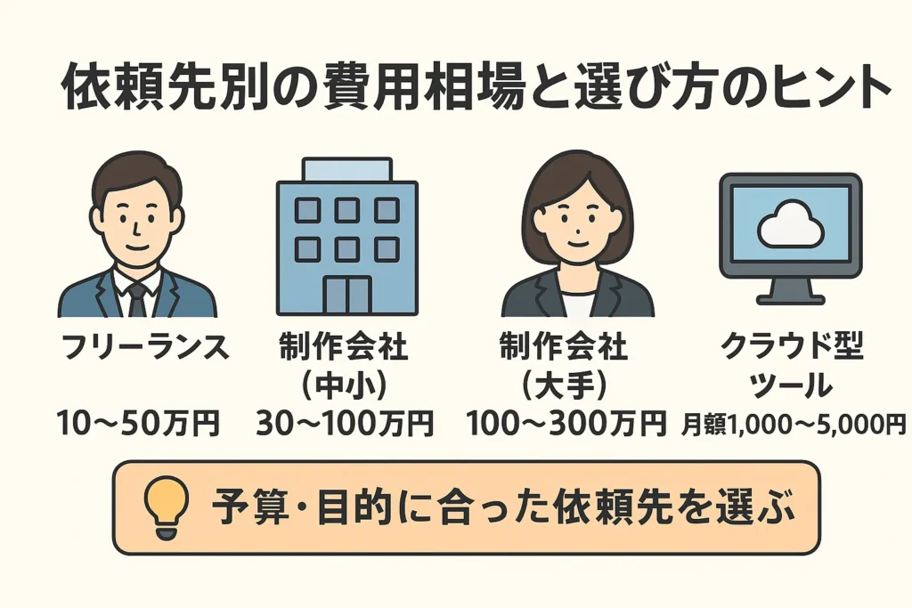 依頼先別の費用相場と選び方のヒント
