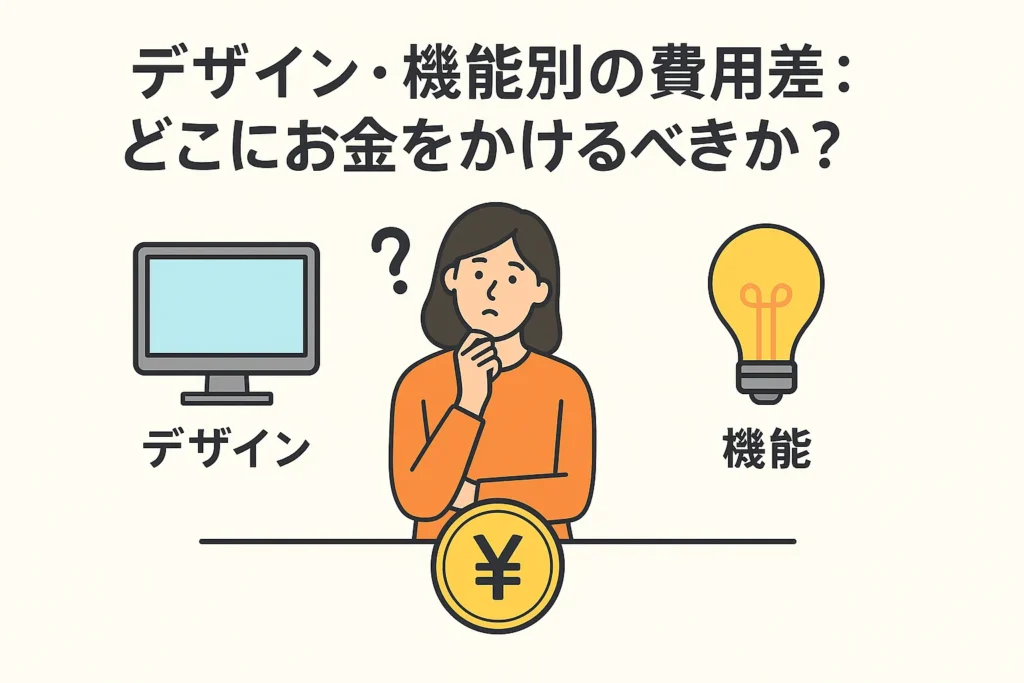デザイン・機能別の費用差:どこにお金をかけるべきか?